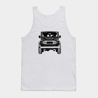 FJ40 Land Cruiser Sketch Art Tank Top